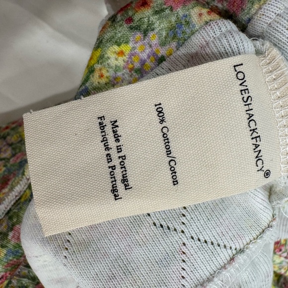 NWT LoveShackFancy Multicolor Floral Cotton Garment - Picture 5 of 7